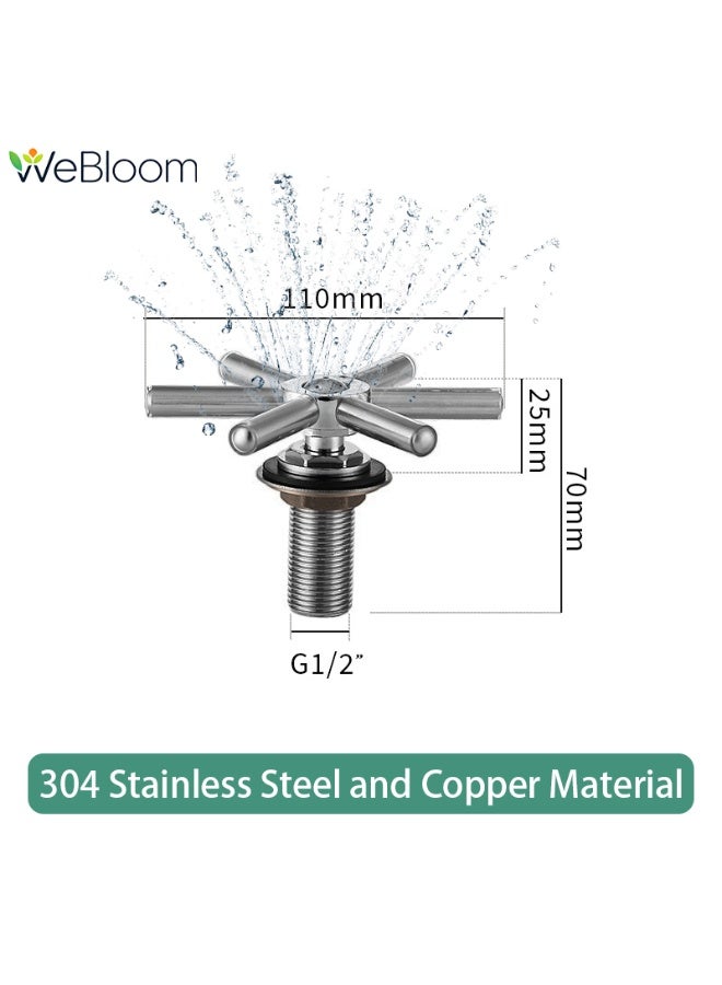 WeBloom SUS304 Automatic Cup Rinser Head-Cup Washer Cleaner Faucet Head For Hotel Cafe Restaurant Kitchen Sink Accessories - Image 1
